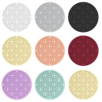 Reusable 10cm Non Slip Silicone Coasters for Glasses Mugs Cups Pack of 8 - Image 1 of 4