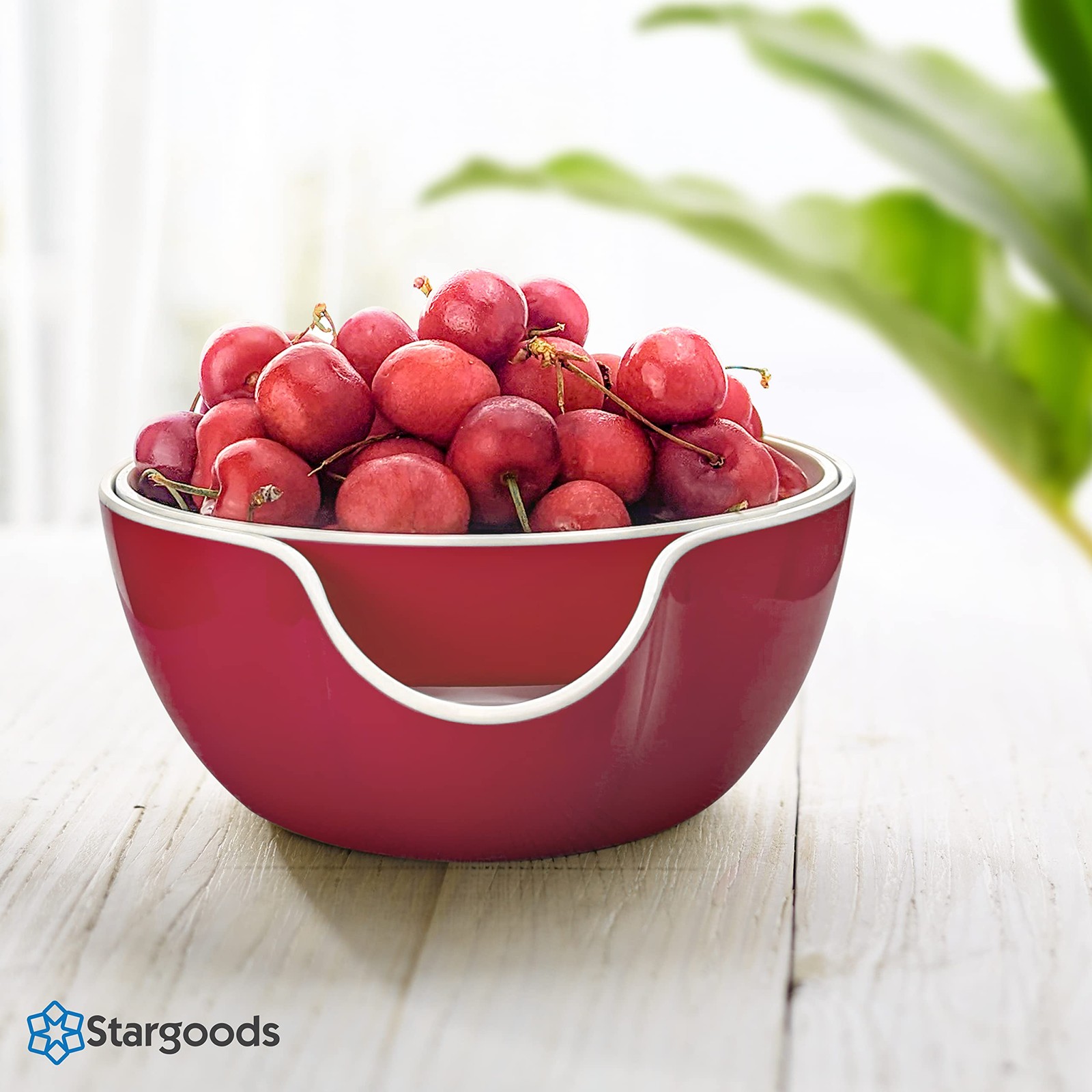 Pistachio Bowl, Snack Serving Dish, Double Peanut Bowl with Nut Seeds Shell C...