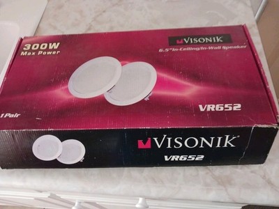 VisionIK VR652  Pair 6.5''Ceiling Wall Speakers - Brand New - Open Box Home Audio