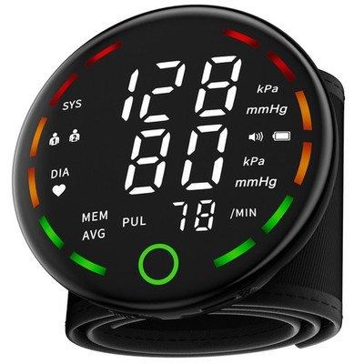 Wrist Blood Pressure Auto Electronic Measuring Instrument with Large Screen New