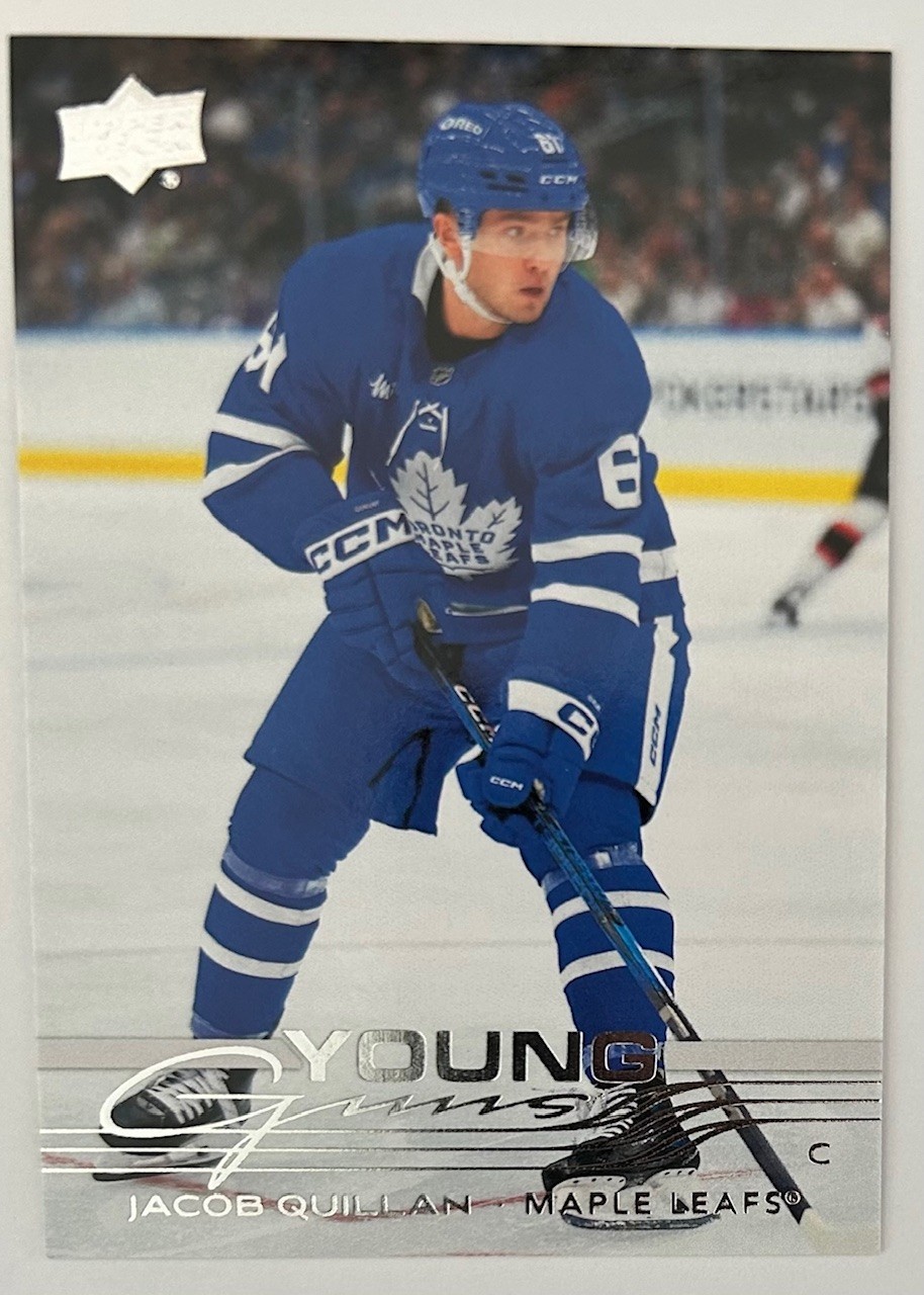 Jacob Quillan 2025-26 Upper Deck Series 1 Young Guns Rookie #241 - Maple Leafs