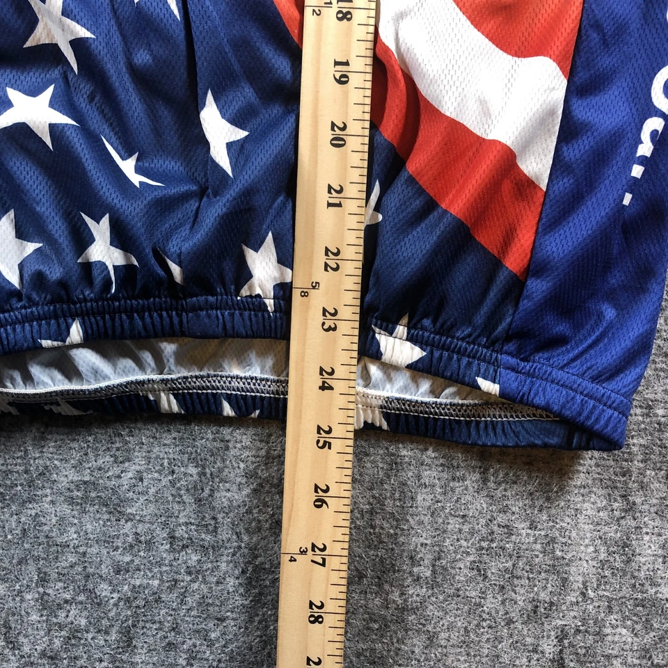 Cody's Challenge Cycling Jersey Mens Large USA Flag Stars Stripes Fairview Bike - Image 3 of 4