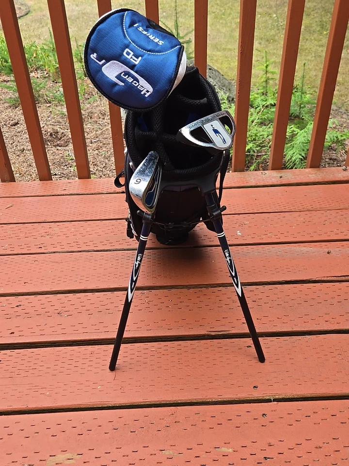 WALTER HAGEN JR SERIES 1 RH GOLF SET DRIVER PUTTER IRON for 34-40" Height Kids - Image 3 of 4