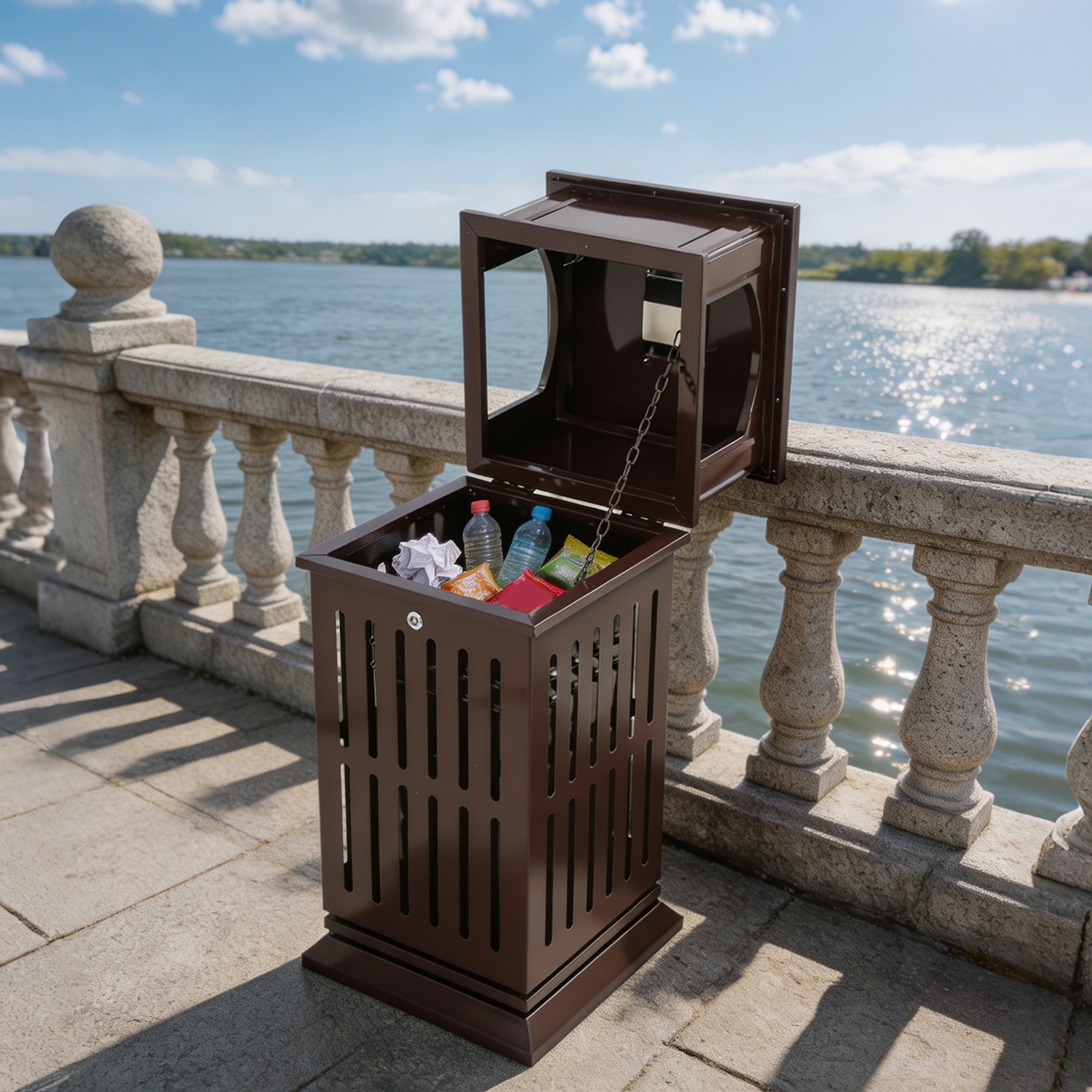 Commercial Garbage Bin, Heavy Duty Industrial Yard Garage Waste Container
