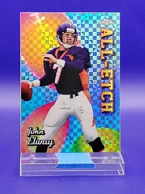John Elway 2024 Topps Chrome X-Fractor All-Etch SP   Broncos