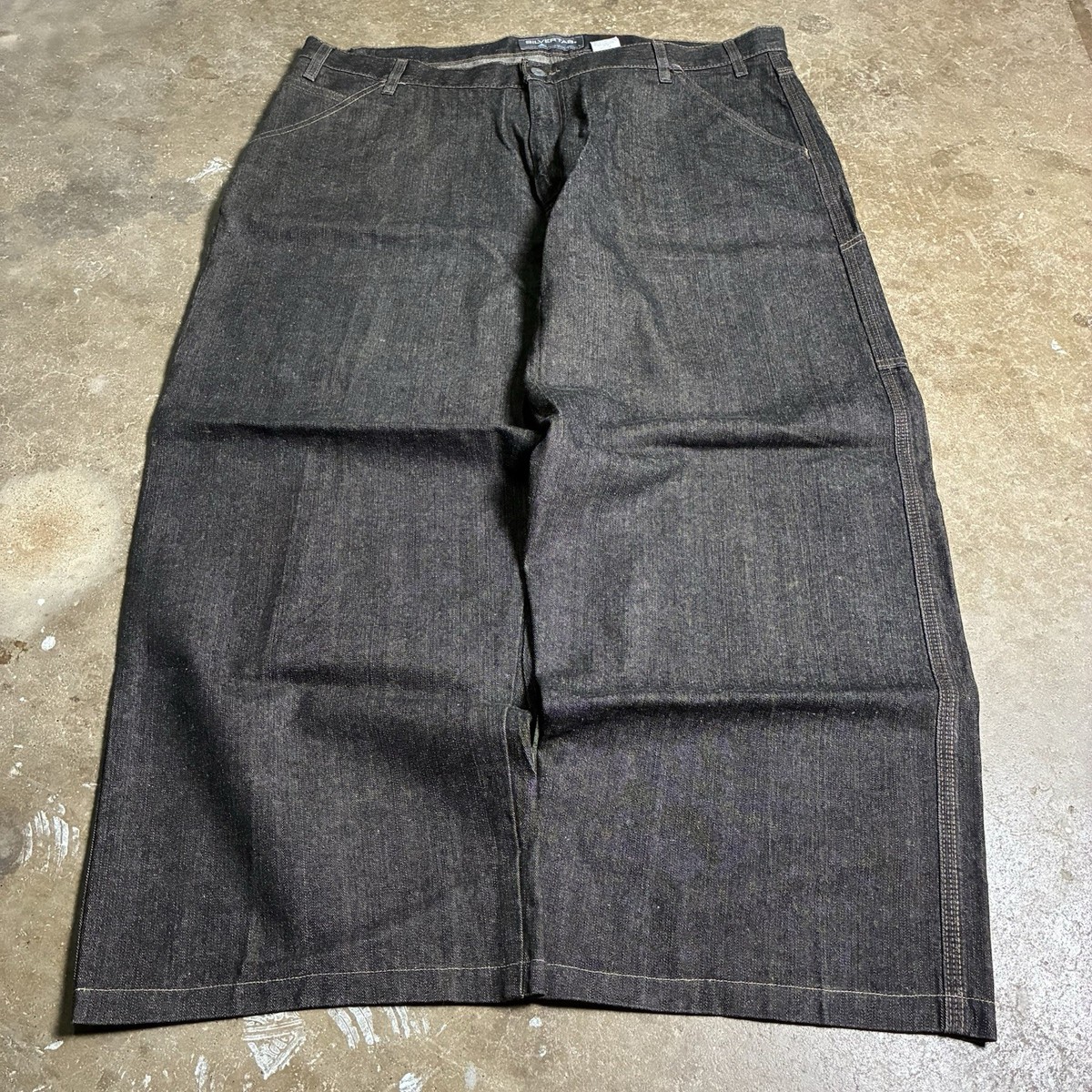 90’s Levi's Silver Tab BAGGY BLACK USA製 Levi's Silver Tab Vintage 90s Black Denim Baggy Carpenter Jeans