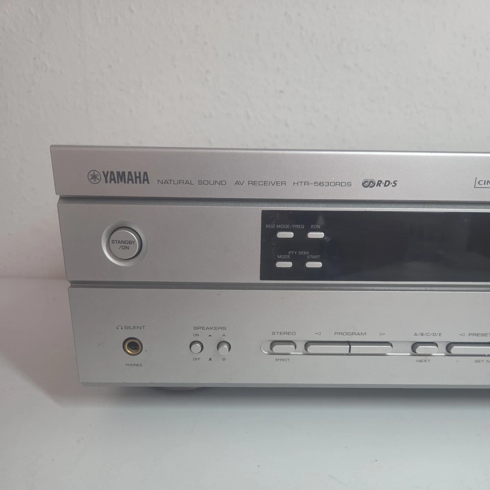 YAMAHA HTR-5630RDS 5.1 AV HOME CINEMA RECEIVER SILVER REMOTE DOLBY DIGITAL DTS - Image 3 of 4