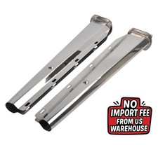 Stainless Steel Straight Mud Flap Hanger 2 1/2" Bolt Semi Truck Tapered 30"
