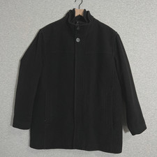 Marc New York Coat Mens XL Black Lined Button...