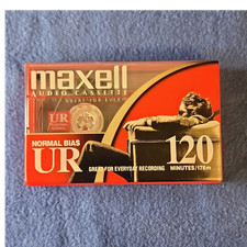 Maxell UR 120 Recordable Normal Bias Type I Blank Audio Cassette Tape 120 min