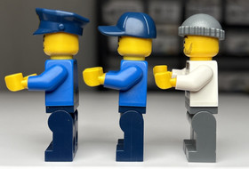 LEGO CITY: Mobile Police Unit (60044) MINIFIGURES ONLY Cops Robbers Crook Jail