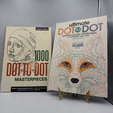 Lot of 2 - Ultimate Dot to Dot: Extreme Puzzle Challenge Artwork - Paperbacks
