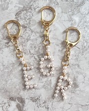 Initial Keychain Monogram Key Chain Bag Charm Letter Keychain Bag Accessories