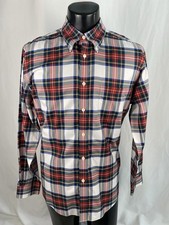 Brooks Brothers Regent Shirt Mens Large Plaid Long Sleeve Button Down Cotton EUC