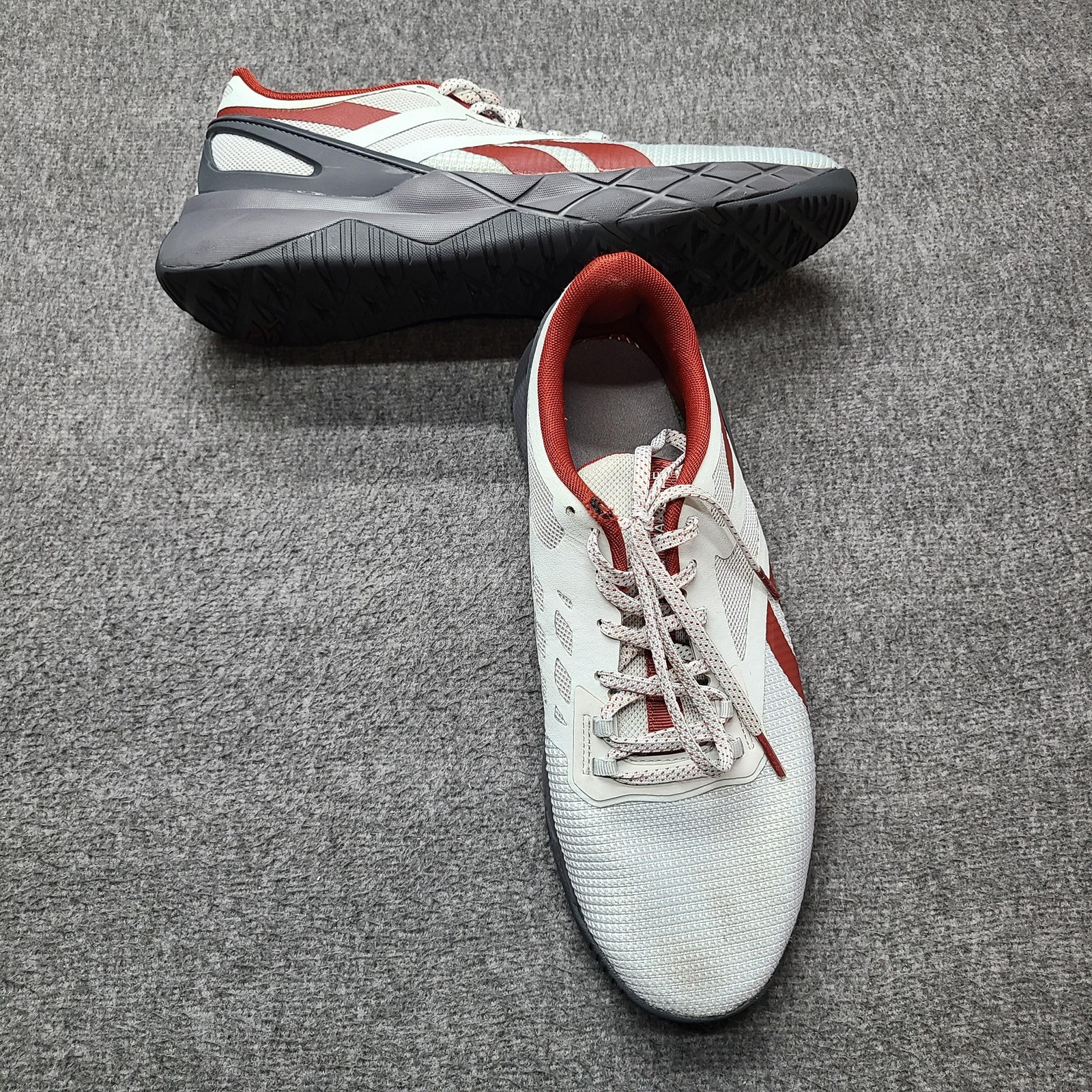 Reebok Nanoflex TR Shoes Mens Size 9.5 White Red Training Sneakers GX3780 Gym thumbnail 2