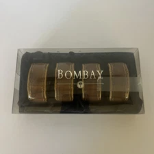 Set Of 12 Bombay Rhino Stoneware Napkin Rings