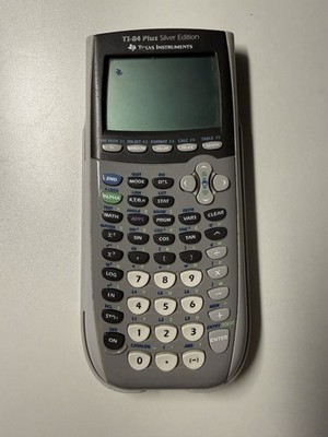 Texas Instruments TI-84 Plus Graphing Calculator - Silver (WORKING)