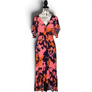 abel the label blue and orange dress Maxi wedding-guest-dress