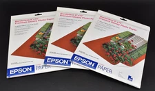Epson Borderless 8"x10" Premium Glossy Photo Paper 20 Sheets (lot of 3)