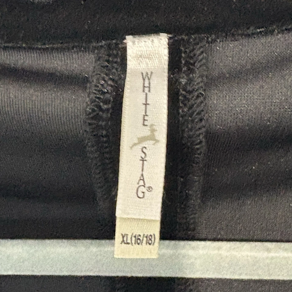 Blazer Chaqueta Ciervo Blanco Talla XL 16-18 Terciopelo Floral Bordado Cuello Cachicho Foto 4 de 4