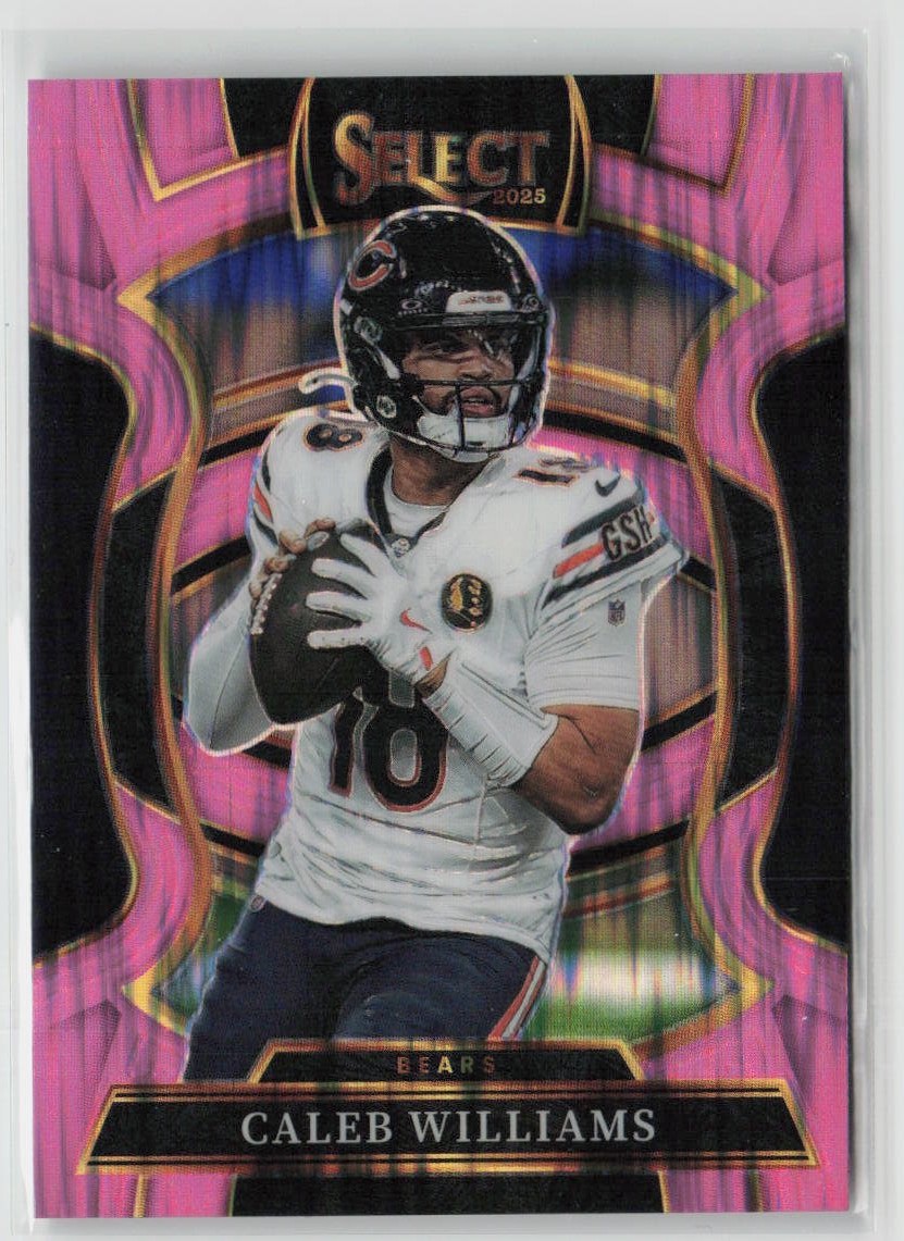 2025 Panini Select Pink Shock Chicago Bears Caleb Williams #73