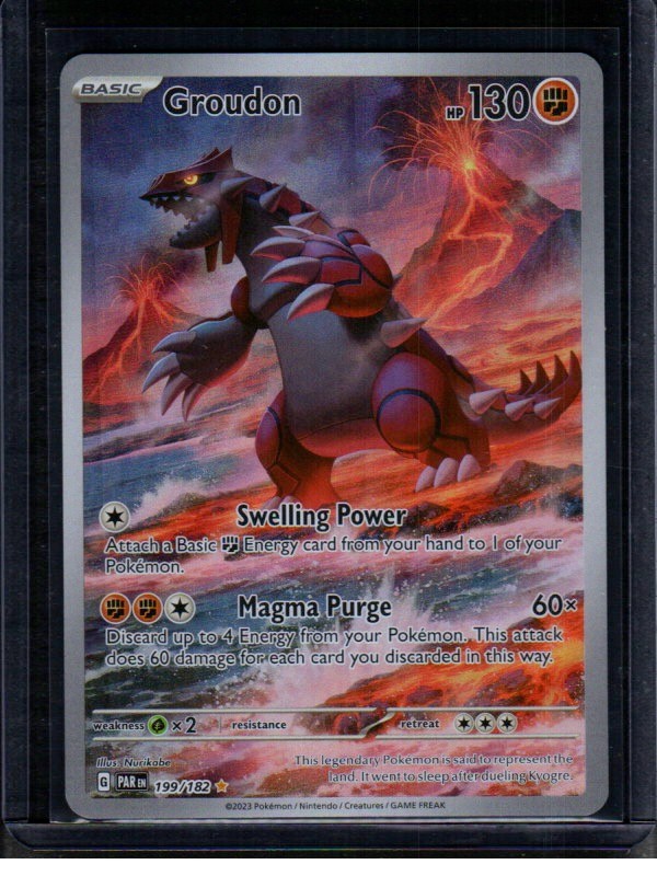 Groudon Illustration Rare SV04: Paradox Rift 199/182 LP