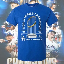 SALE 30 - Los Angeles Dodgers Back-To-Back World Series Champions Shirt