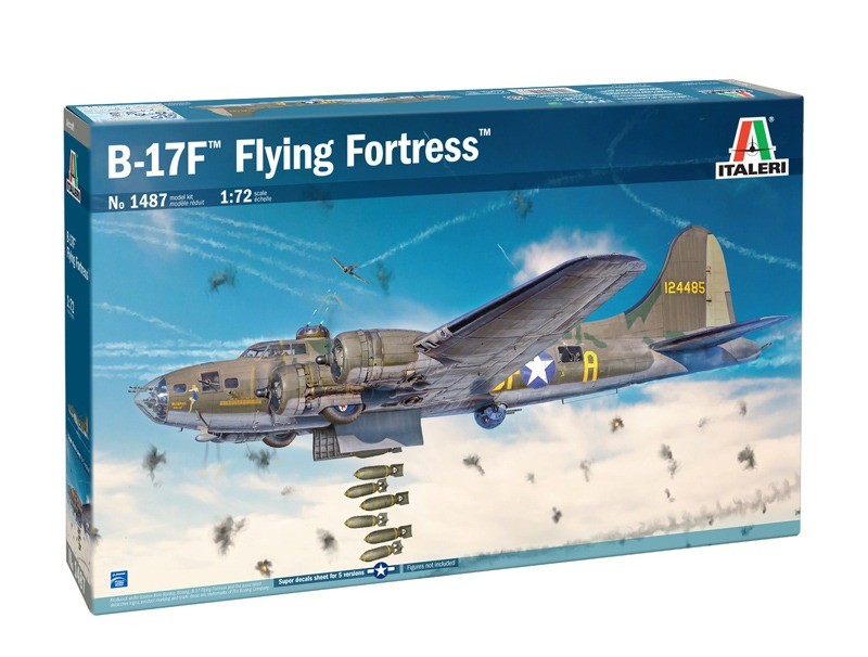 Avion militaire ITALERI B-17F Flying Fortress pour montage historique et peinture