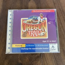 The Oregon Trail Windows 3.1/95 Macintosh The Learning Company CD Computer Game
