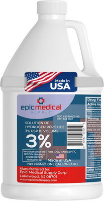 3% Hydrogen Peroxide - First Aid Antiseptic & Multipurpose Cleaner - Topical Was