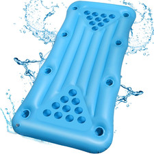 Aufblasbare Luftmatratze Schwimm Party Getr&auml;nkehalter Partyspiele Pool Pong Floa