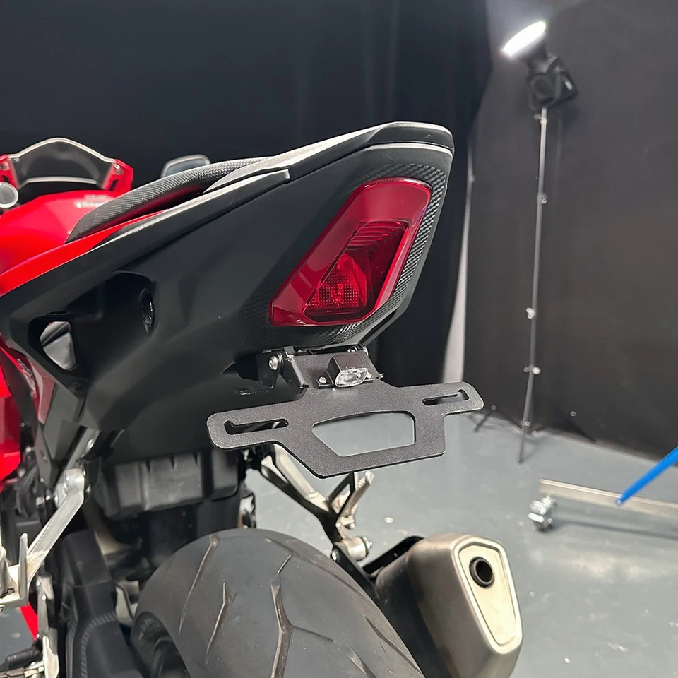 Soporte de matrícula LED plegable para HONDA CBR 500R 400R Foto 2 de 4