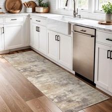 2x6 Kitchen Washable Runner Rug Hallway Runner Rug with TPR Rubber Backing N...