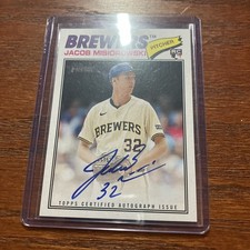 2026 Topps Heritage Jacob Misiorowski Rookie Real One Auto #ROA-JM Brewers