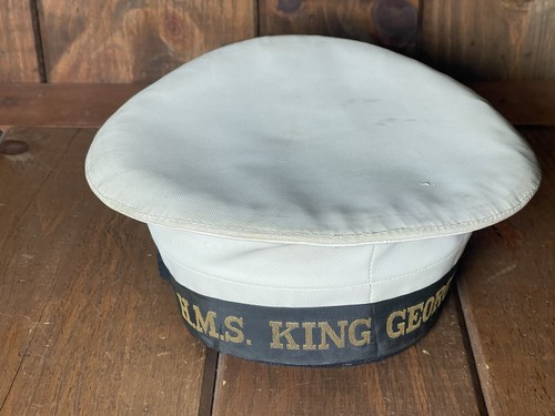Post WW2 Royal Navy HMS King George V Sailors Cap Hat