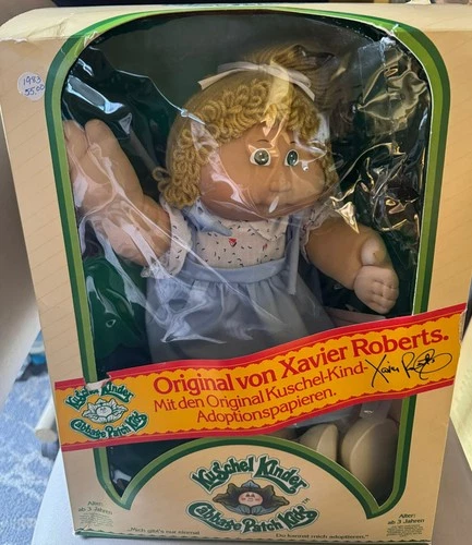 Vintage Von Xavier Roberts Kuschel Kinder Arxon Cabbage Patch Doll IN BOX 1983