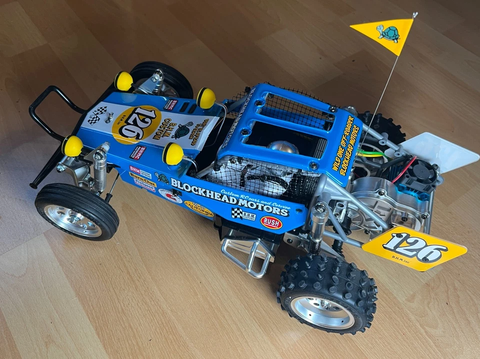 Tamiya Wild One Off-Roader Blockhead Motors 2WD 1:10, gebaut, ohne FS - Bild 4 von 4