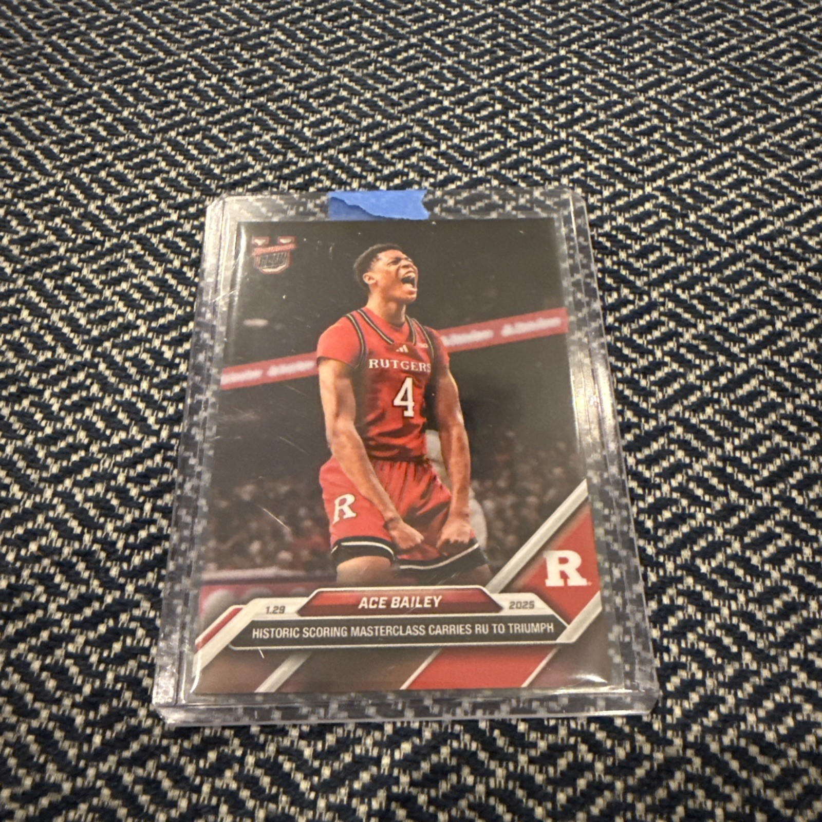 Ace Bailey Rutgers 2024-25 Bowman U NOW Basketball Card #54 Rookie RC
