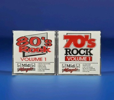 70er & 80er ROCK Midi Song Dateien Diskette Konvolut für Keyboarder 