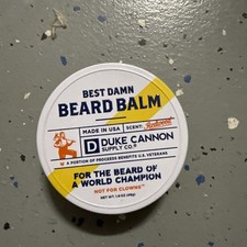 NEW Duke Cannon "Best Damn Beard Balm" Redwood Scent 1.6 oz Made in USA