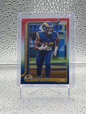 2025 Topps Chrome Red White Blue Refractor Blake Corum #171 LA Rams