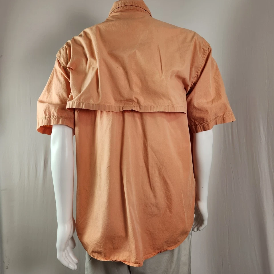 Camisa de pesca Woolrich Discovery Quest XL ventilada salmón oscuro para hombre Foto 2 de 4