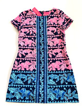NWT Lilly Pulitzer Blanca Stretch Romper Perfect Pair 4 Elephant Gator Border