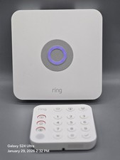 Ring Alarm Base Station US White 4HB1U9-0EN0 With Key Pad- tested