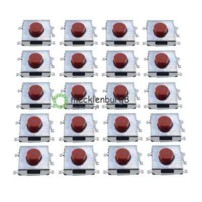 100PCS SPST Mini Micro Momentary Tactile Push PCB Button Switch 6x6 3.1mm-13mm