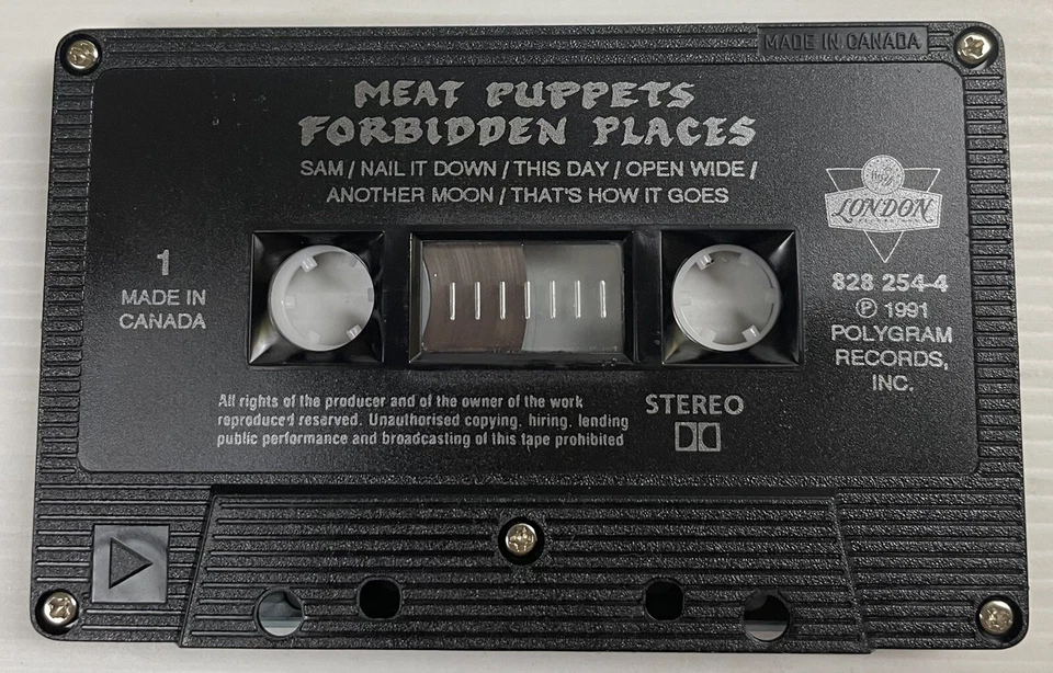 Meat Puppets Forbidden Places Music Cassette Tape 828 254-4 London 1991 Original - Image 4 of 4