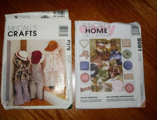 Neu Vintage McCall's 9555-2899-Butterick Menge 6 Handwerk Zuhause Muster Neu in Verpackung - Bild 4 von 4