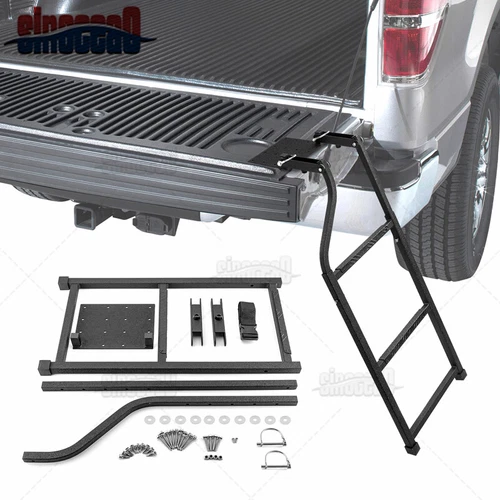 Truck Tailgate Ladder, Foldable for Truck Bed, Universal Extension Step Ladder