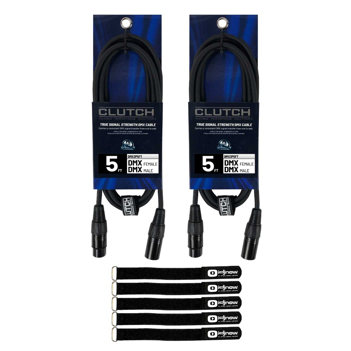 Универсальный 5-футовый 3-контактный кабель освещения DMX 2 упаковки 6990₽