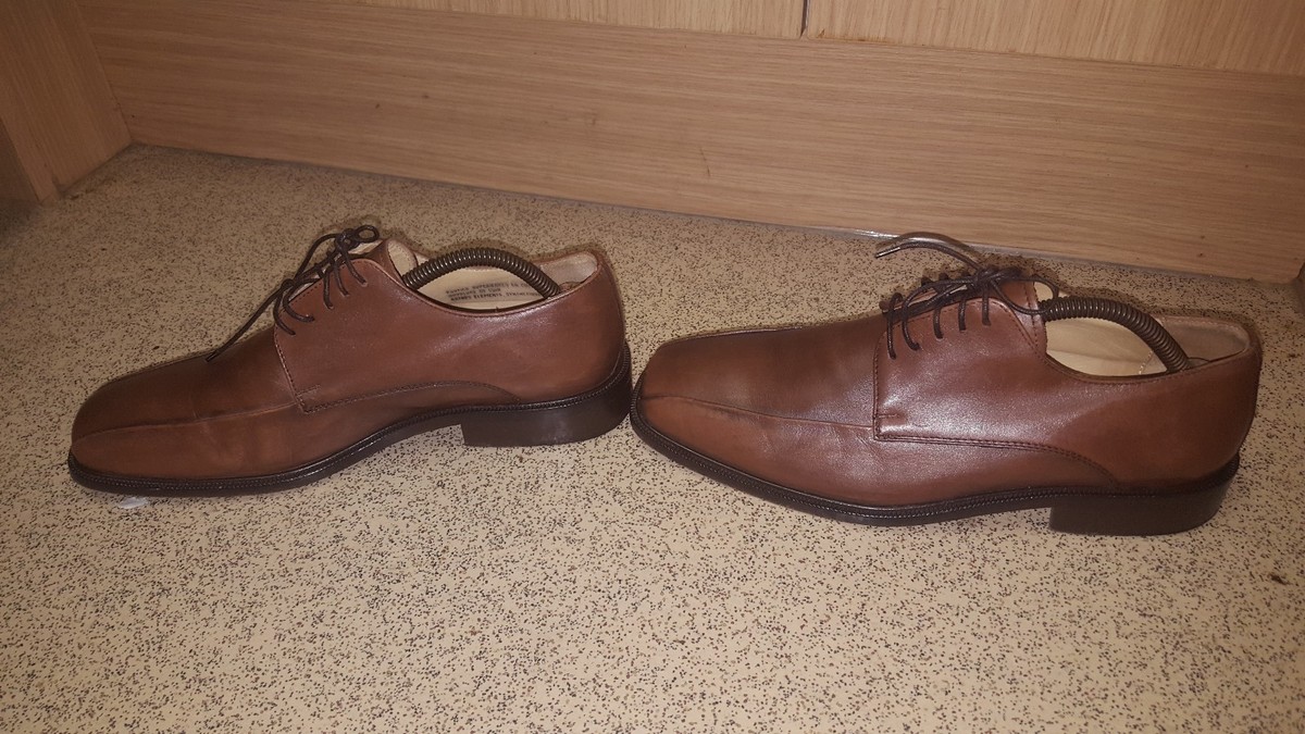 Pronto Uomo Oxford Brown Leather Round Split Toe Lace Up Shoes Size 12 M Pronto Uomo M Dress Shoes for Men for sale | eBay main image 2